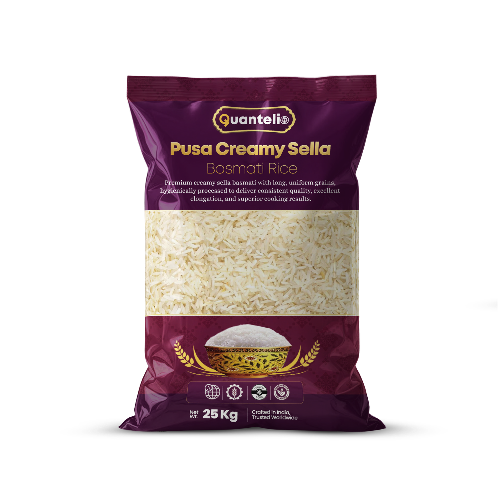 Pusa Creamy Sella Basmati Rice